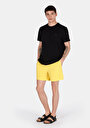 thumb-Slim Fit Düz Erkek Sari Deniz Şortu