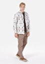thumb-Comfort Fit   Erkek Ekru Shacket