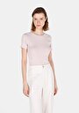 thumb-Slim Fit   Kadın Pembe Kısa Kol Tişört