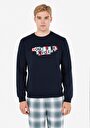 thumb-Regular Fit Pamuklu Erkek Lacivert Sweatshirt