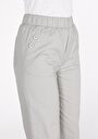 thumb-Regular Fit Yüksel Bel Geniş Paça Kadın Taş  Pantolon