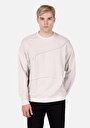 thumb-Oversize Fit   Erkek Taş Sweatshirt