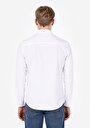 thumb-Slim Fit Shirt Neck Düz Erkek Beyaz Uzun Kol Gömlek