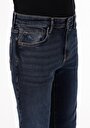 thumb-Slim Fit Düşük Bel Dar Paça Erkek Lacivert Jean Pantolon