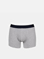 thumb-Modern Fit Baskılı Erkek Gri Boxer