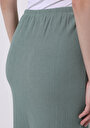 thumb-Slim Fit Düz  Kadın Yeşil Etek