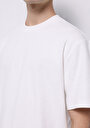 thumb-Comfort Fit Yuvarlak Yaka Düz Erkek Beyaz Kısa Kol Tişört
