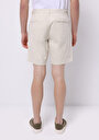 thumb-Regular Fit Orta Bel Düz Erkek Taş Şort