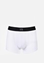 thumb-Modern Fit Düz Erkek Beyaz Boxer