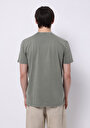 thumb-Regular Fit Yuvarlak Yaka Düz Erkek Yeşil Kısa Kol Tişört
