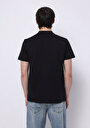 thumb-Regular Fit Yuvarlak Yaka Düz Pamuklu Cepsiz Erkek Siyah Kısa Kol Tişört