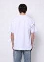 thumb-Comfort Fit Yuvarlak Yaka Düz Erkek Beyaz Kısa Kol Tişört