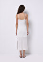 thumb-Slim Fit Düz Kadın Beyaz Askılı Elbise