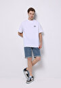 thumb-Comfort Fit Yuvarlak Yaka Düz Erkek Beyaz Kısa Kol Tişört