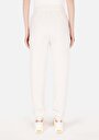 thumb-Regular Fit Orta Bel  Kadın Ekru Eşofman Altı