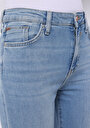 thumb-Regular Fit Orta Bel Bootcut Kadın İndigo Jean Pantolon