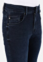thumb-Skinny Fit Düşük Bel Dar Paça Erkek Lacivert Denim Jean Pantolon