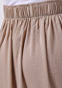 thumb-Regular Fit Yüksek Bel Geniş Paça Kadın Bej  Pantolon
