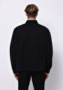 thumb-Crop Fit   Erkek Siyah Shacket
