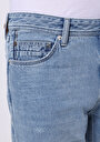 thumb-Regular Fit Erkek Pamuklu Light İndigo Denim Jean Pantolon