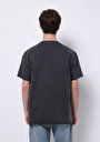 thumb-Comfort Fit Yuvarlak Yaka Düz Erkek Antrasit Kısa Kol Tişört