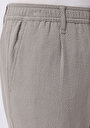 thumb-Regular Fit Orta Bel Düz Paça Erkek Taş  Pantolon
