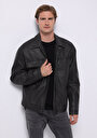 slim-fit-erkek-siyah-mont-pu