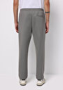 thumb-Regular Fit Orta Bel Düz Erkek Gri Eşofman Altı
