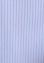 thumb-Boxy Fıt Shirt Neck Çizgili Erkek Mavi Uzun Kol Gömlek