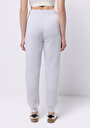 thumb-Regular Fit Orta Bel Düz Kadın Gri Eşofman Altı
