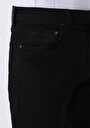 thumb-Regular Fit Orta Bel Düz Paça Erkek Siyah Jean Pantolon