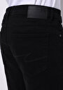 thumb-Regular Fit Orta Bel Düz Paça Erkek Siyah Jean Pantolon