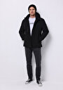 thumb-Regular Fit     Erkek Siyah Mont