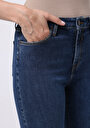 thumb-Regular Fit   Kadın İndigo Jean Pantolon