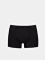 thumb-Modern Fit Düz Erkek Siyah Boxer