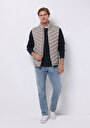 thumb-Slim Fit     Erkek Bej Yelek