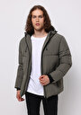 thumb-Slim Fit     Erkek Yeşil Mont