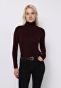 slim-fit-balikci-yaka-duz-kadin-bordo-uzun-kol-tisort