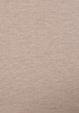 thumb-Regular Fit Yuvarlak Yaka Düz Kadın Bej Uzun Kol Tişört