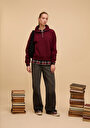 regular-fit-fermuarli-duz-kadin-bordo-sweatshirt