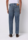 thumb-Loose Tapered Fit   Erkek İndigo Jean Pantolon