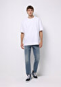 thumb-Loose Tapered Fit   Erkek İndigo Jean Pantolon
