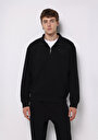 thumb-Comfort Fit   Erkek Siyah Sweatshirt