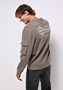 thumb-Comfort Fit   Erkek Bej Sweatshirt