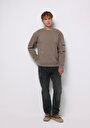 thumb-Comfort Fit   Erkek Bej Sweatshirt