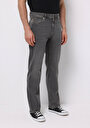 thumb-Regular Fit Orta Bel Düz Paça Erkek Siyah Jean Pantolon