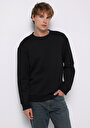 thumb-Comfort Fit   Erkek Siyah Sweatshirt