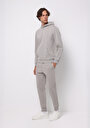 thumb-Slim Fit Orta Bel Düz Erkek Gri Eşofman Altı
