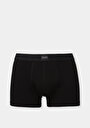 thumb-Modern Fit Düz Erkek Siyah Boxer