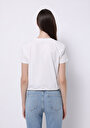 thumb-Regular Fit   Kadın Beyaz Kısa Kol Tişört